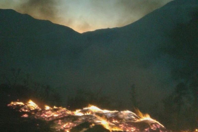 incendio en paihuano de noche 4