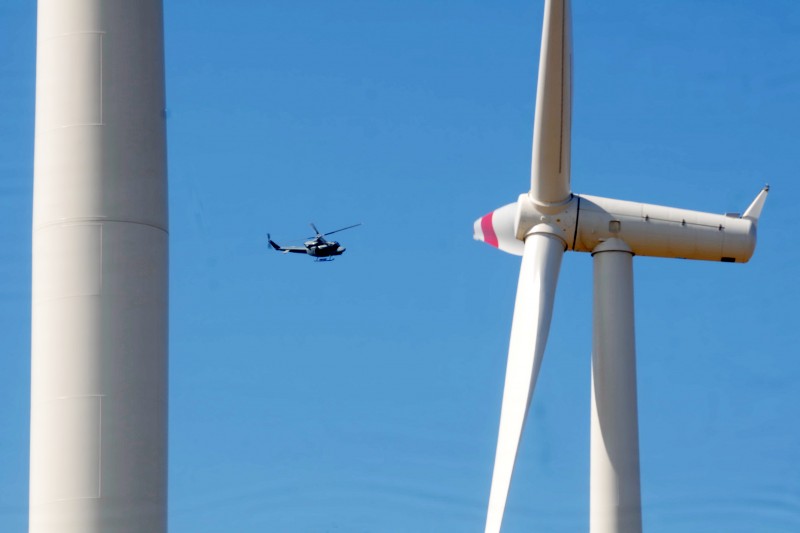 Goldwind proveerá de 32 aerogeneradores de 2,5 MW. Cada rotor, compuesto de tres aspas, tendrá un diámetro de 121 metros. FOTO EL DÍA 