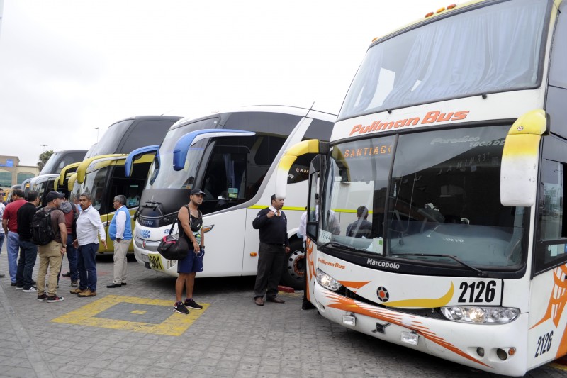 En el terminal de La Serena se han estado concentrando las fiscalizaciones a buses de transporte de pasajeros que llegan y salen de la región.