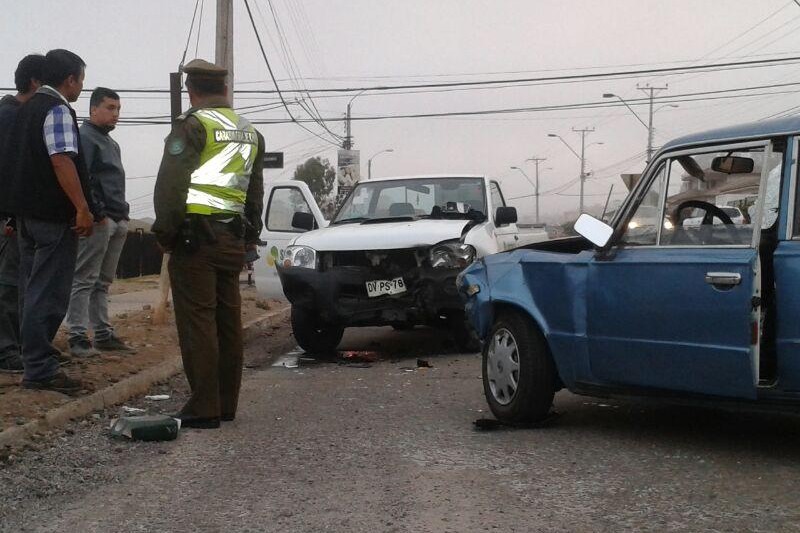 Accidente en La Serena deja a tres personas heridas