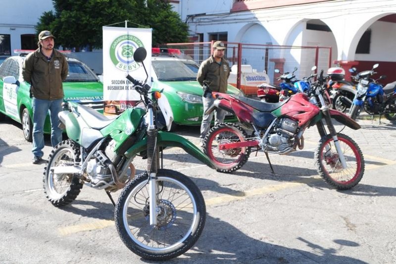 Recuperan moto robada a Carabineros en Combarbalá