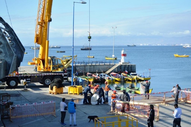 Coquimbo: caleta de pescadores será reparada en un plazo de 4 meses tras tsunami