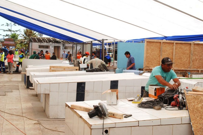 Terminal pesquera de Coquimbo continúa su reconstrucción y abrirá esta semana 
