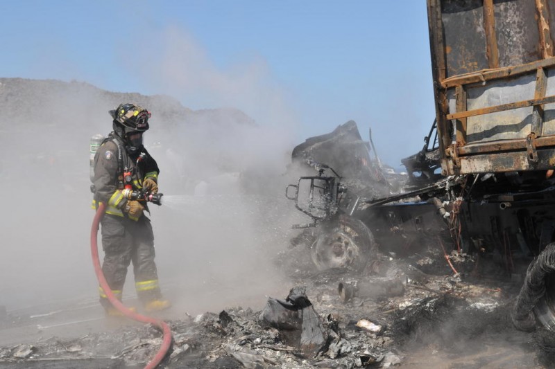 El exceso de velocidad en una zona de curva sería causa de trágica colisión