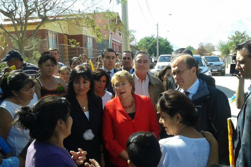 Michelle Bachelet anuncia una inversión de 524 millones de pesos para Vicuña y Paihuano