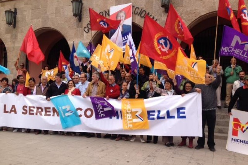 Nueva Mayoría sale a la calle a buscar electores por Bachelet