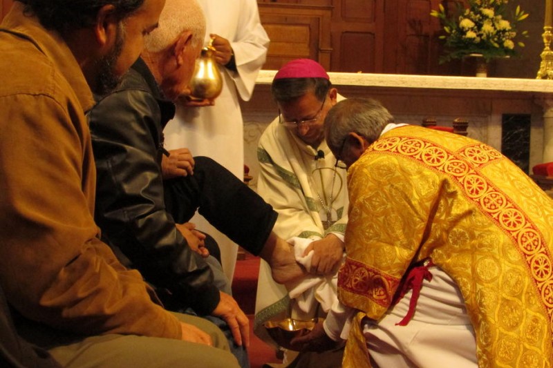 Arzobispo de La Serena celebró misa de Jueves Santo con Lavado de Pies 