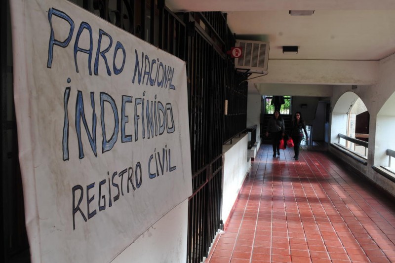 Paro de los funcionarios del Registro  Civil continúa inalterable en la Región de Coquimbo