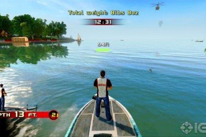 Juegos de actividades veraniegas: Pesca virtual en Wii 
