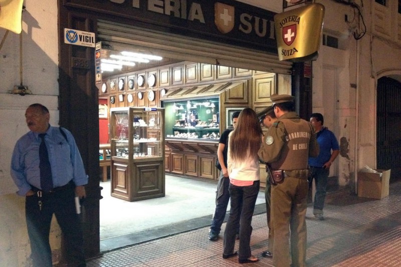 Roban una joyería en pleno centro